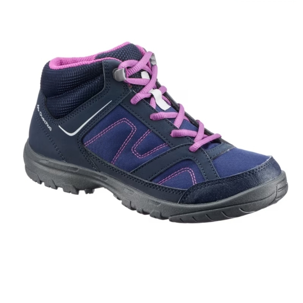 Quechua Kids' Hiking Boots MH100 Purple, Size 3.5, NWOT